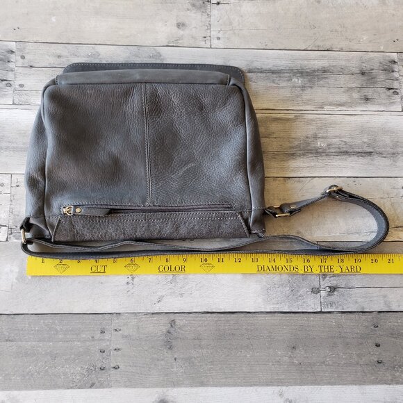 I Medici Firenze Genuine Leather Ash Blue Messenger Bag Crossbody Made In Italy - Picture 11 of 14